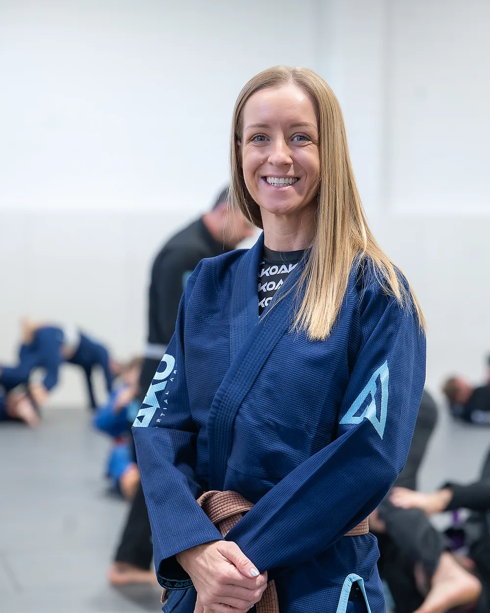 Linzi Paraha, 4th degree BJJ brown belt and instructor at Ako Martial Arts